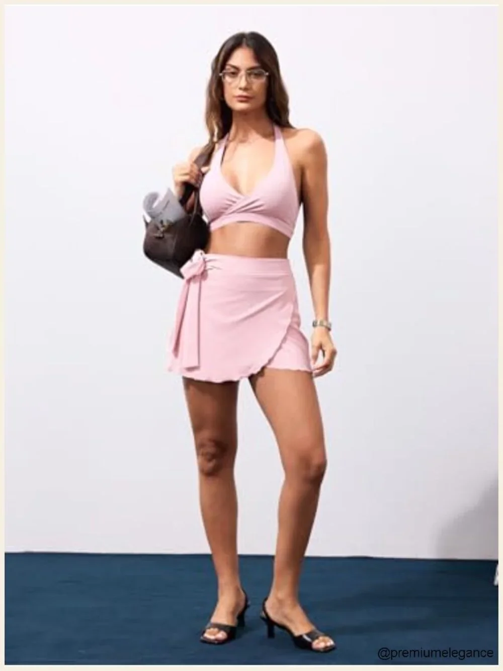 Ballet Wrap Skort with Shorts - Active Mini Skort for Tennis Yoga Pilates